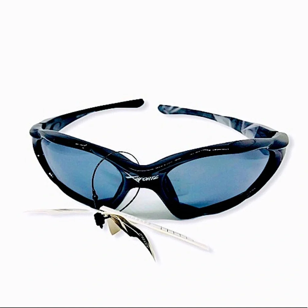 Deadstock Black Sport Sunglasses Retro Summer Outdoor